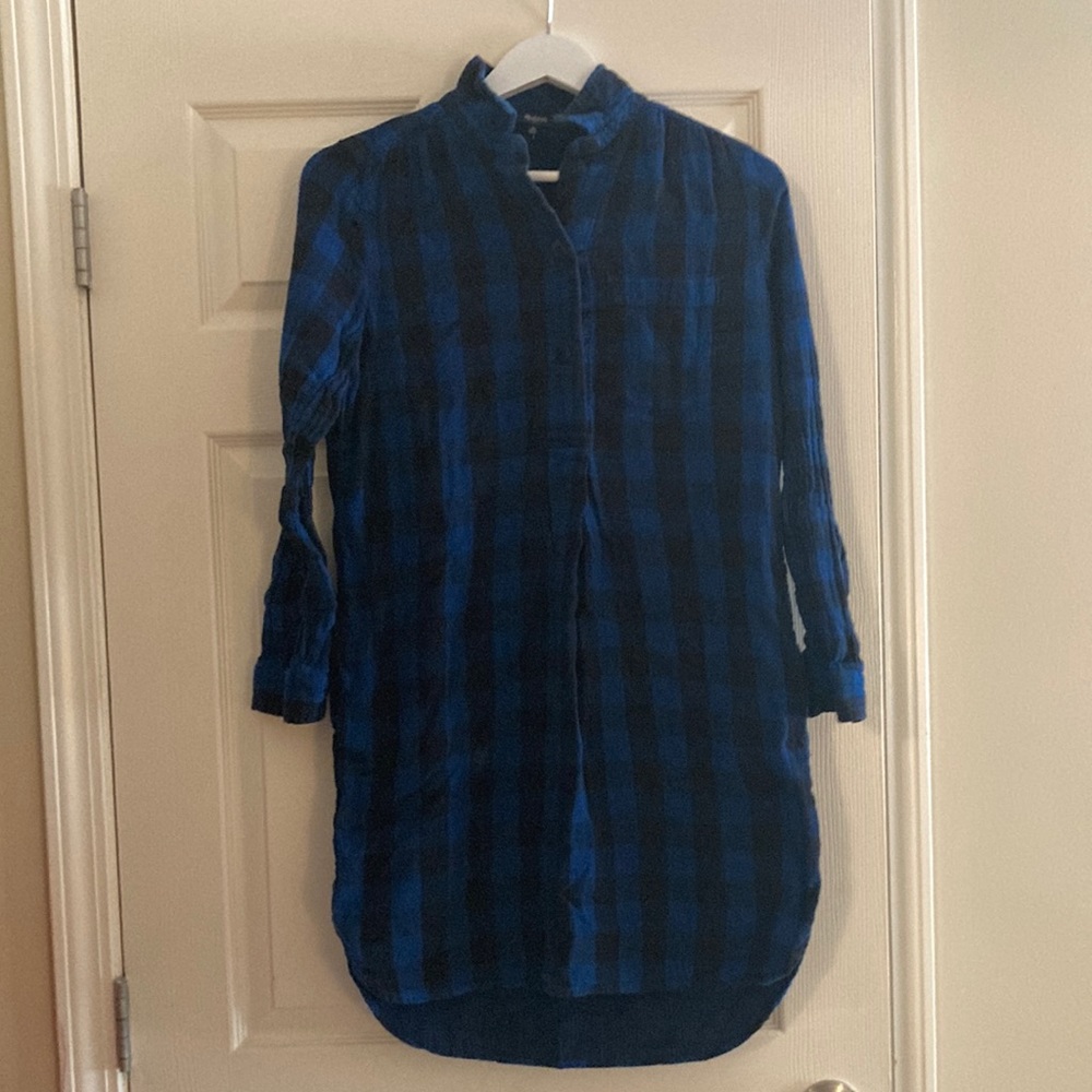 Madewell Buffalo plaid tunic